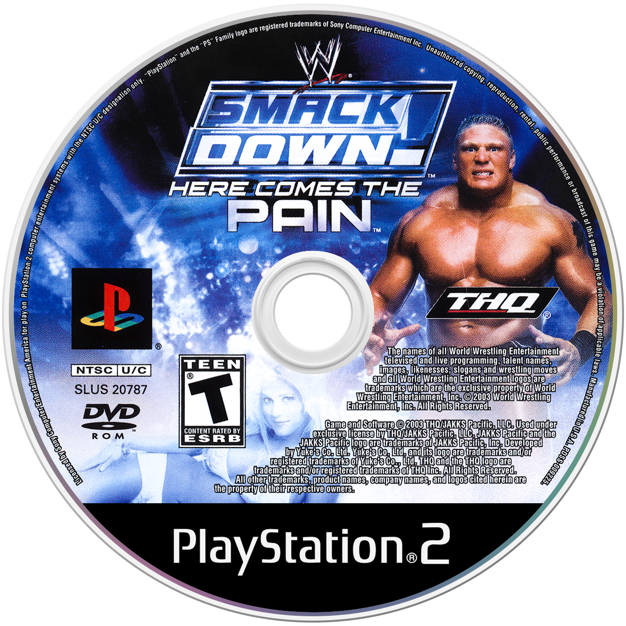 WWE Smackdown Here Comes the Pain media 4 for Playstation 2